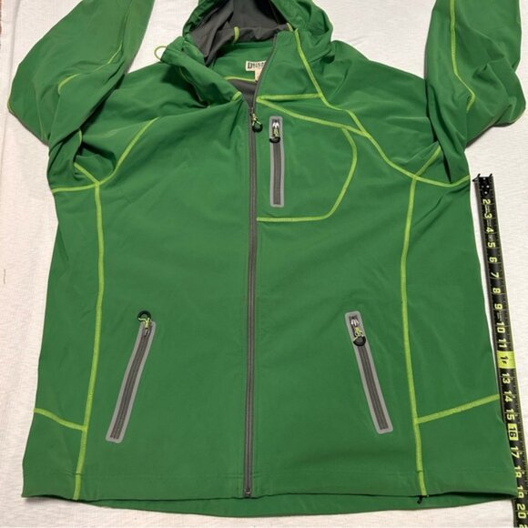 Duluth Trading Softshell Jacket‎ Hooded Mens Extra Large Tall Full Zip Green - Picture 9 of 10